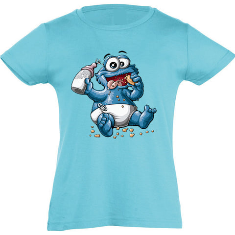 Camiseta manga corta niña - Monstruo bebé.