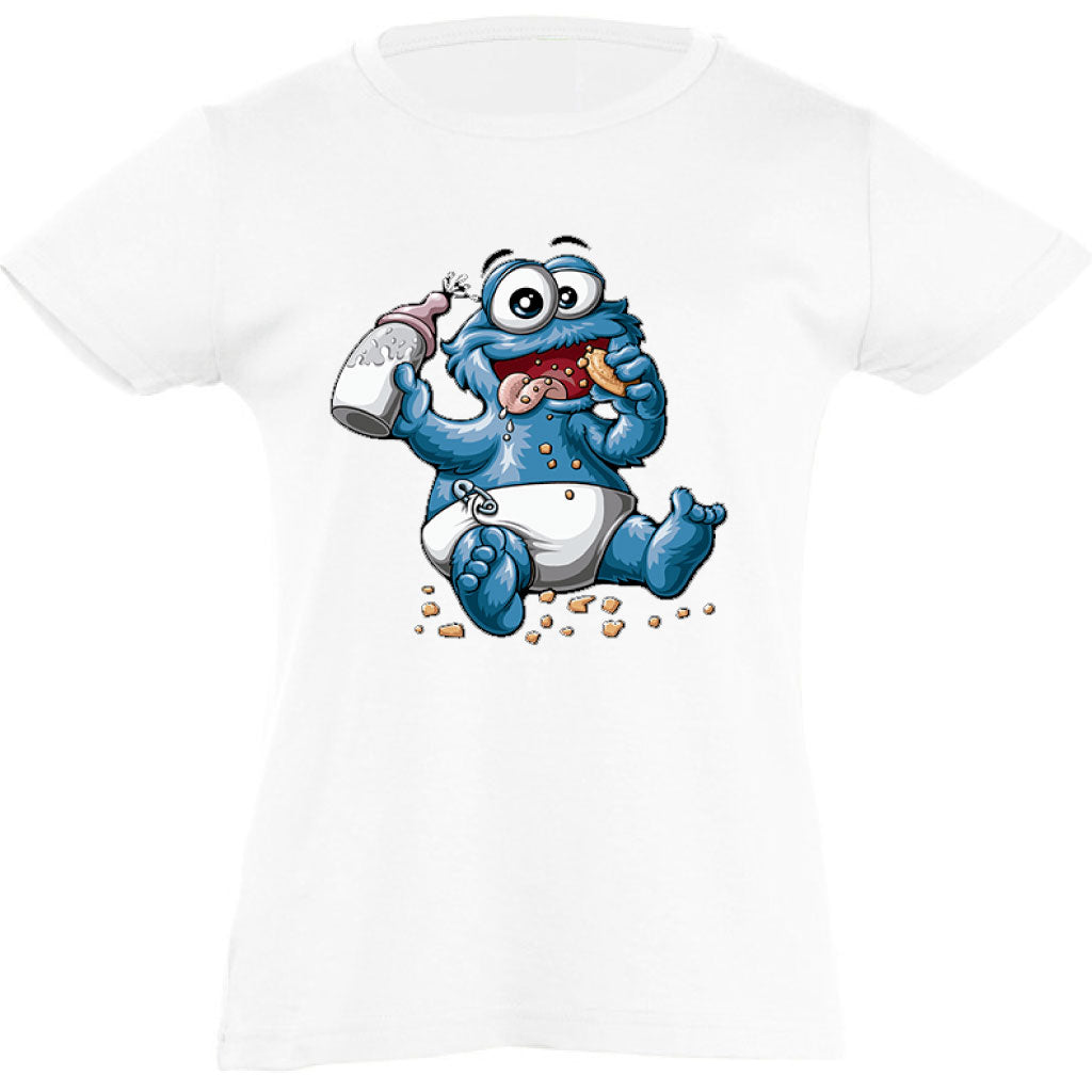 Camiseta manga corta niña - Monstruo bebé.