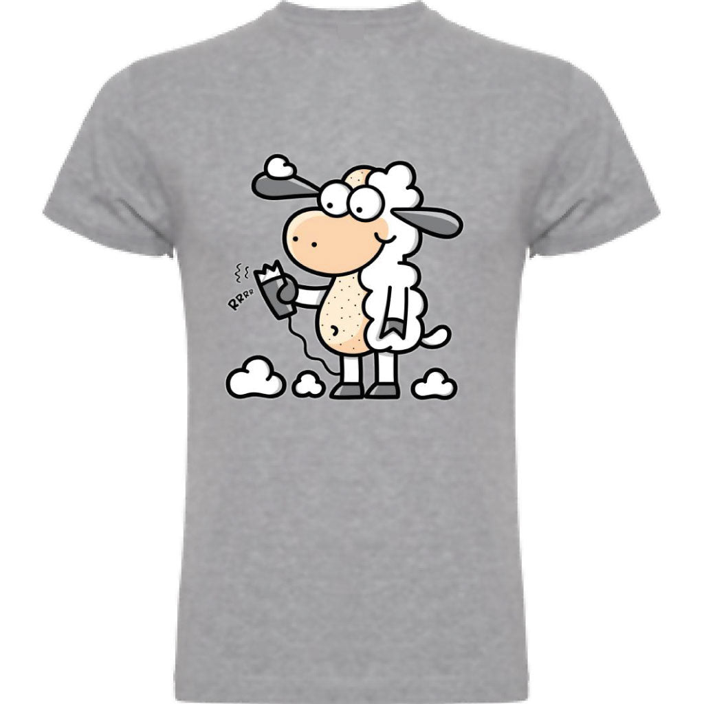 Camiseta hombre manga corta - Oveja esquilada.