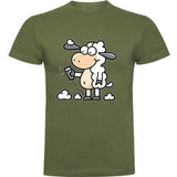Camiseta hombre manga corta - Oveja esquilada.