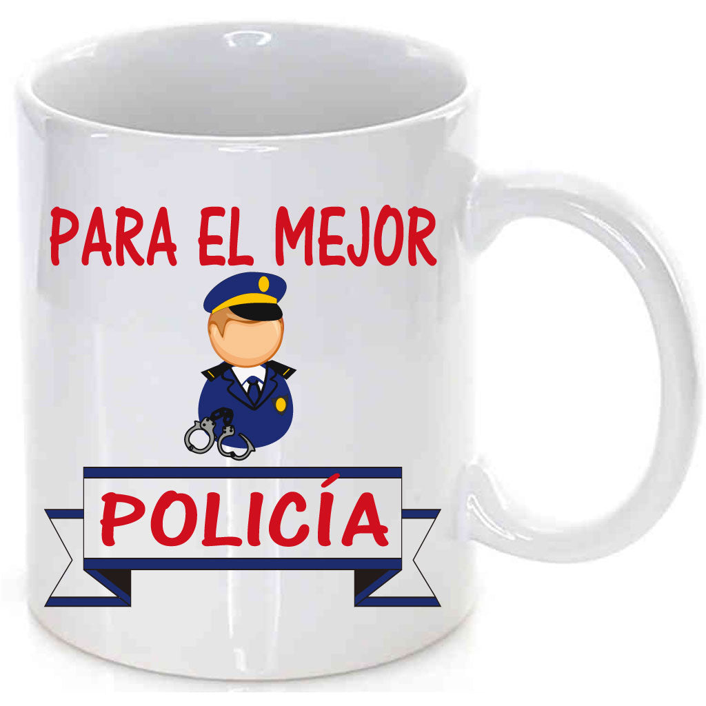 Taza Para el mejor policía.