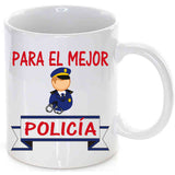 Taza Para el mejor policía.