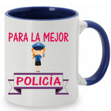 Taza Para la mejor policía.