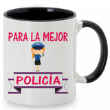 Taza Para la mejor policía.