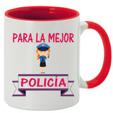 Taza Para la mejor policía.