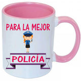 Taza Para la mejor policía.