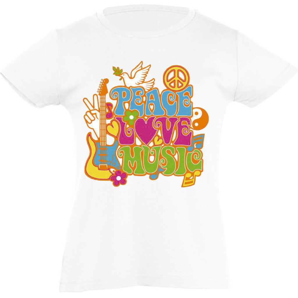 Camiseta manga corta niña - Peace.