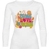 Camiseta mujer manga larga - Peace.