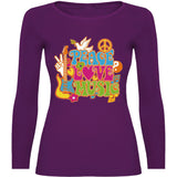 Camiseta mujer manga larga - Peace.