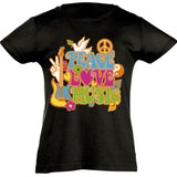 Camiseta manga corta niña - Peace.