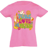Camiseta manga corta niña - Peace.