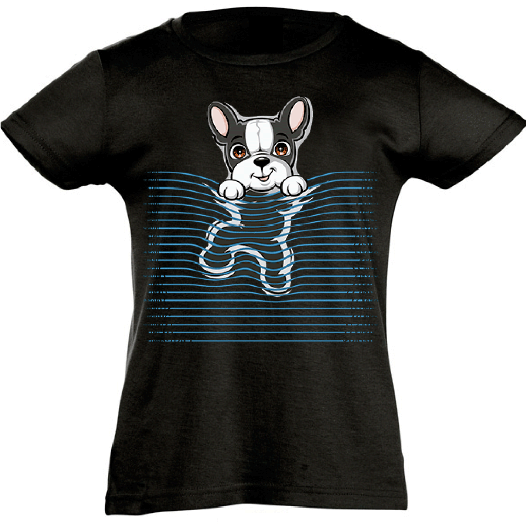 Camiseta manga corta niña - Perro.