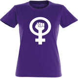 Camiseta mujer cuello redondo - Símbolo feminista.