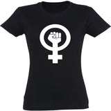 Camiseta mujer cuello redondo - Símbolo feminista.