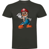 Camiseta hombre manga corta - Super Mario esqueleto