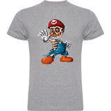 Camiseta hombre manga corta - Super Mario esqueleto