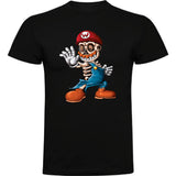 Camiseta hombre manga corta - Super Mario esqueleto