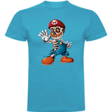 Camiseta hombre manga corta - Super Mario esqueleto