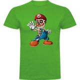 Camiseta hombre manga corta - Super Mario esqueleto