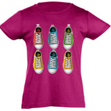 Camiseta manga corta niña - Zapatillas.