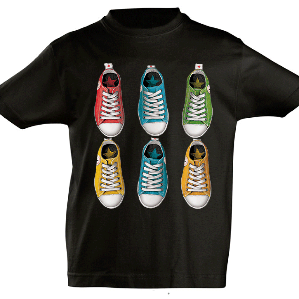 Camiseta manga corta niño - Zapatillas.