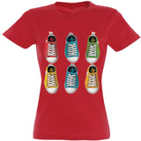 Camiseta mujer cuello redondo - Zapatillas.