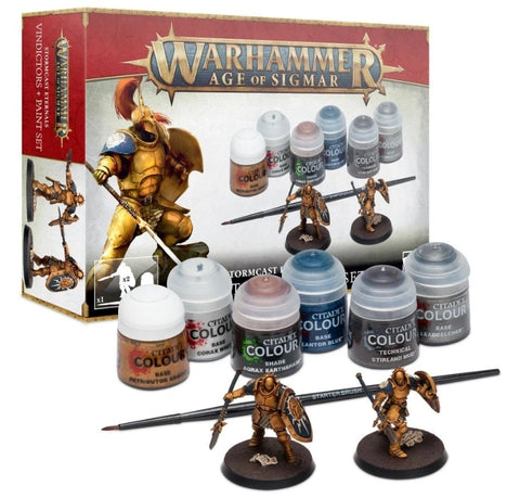 Age of Sigmar: Set de Pinturas + Vindicadores de los Forjados en la Tormenta